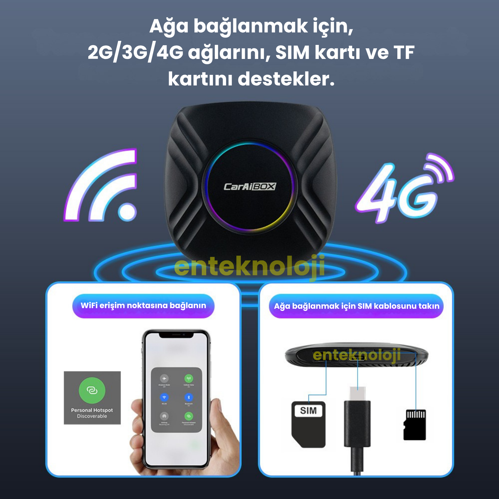 GT05 CarAiBOX Carplay Dönüştürücü