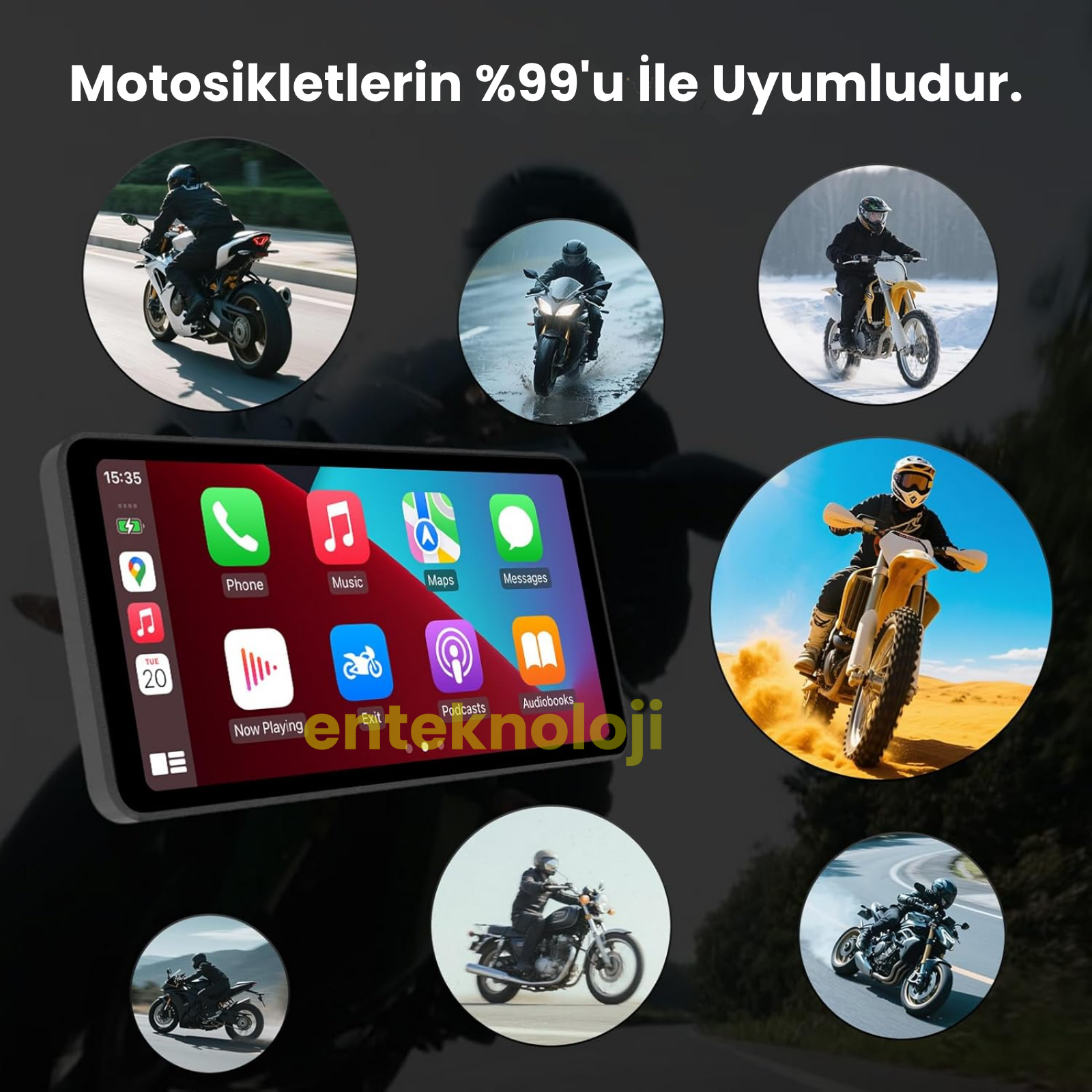 Motosiklet Carplay (6inç Ekran)