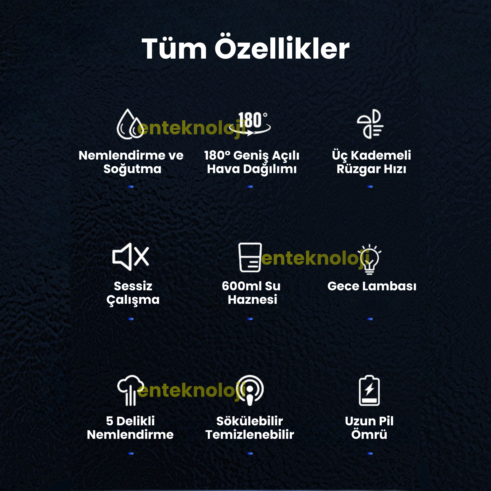 Buhar Üflemeli Masaüstü Fan