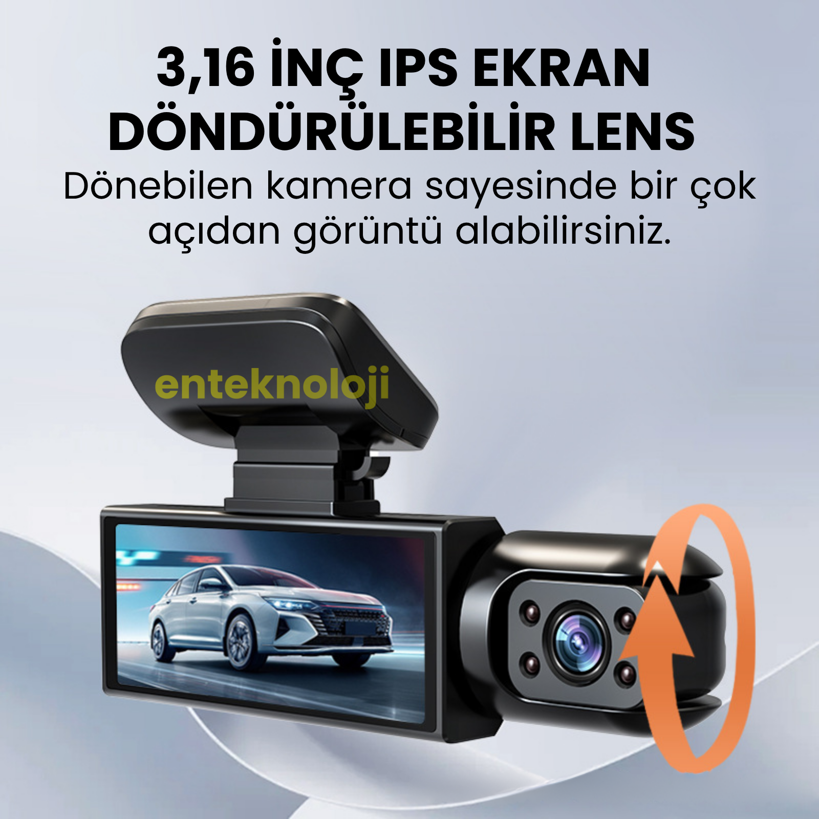 Araç İçi Hd Kamera 2 Kameralı M8-D8