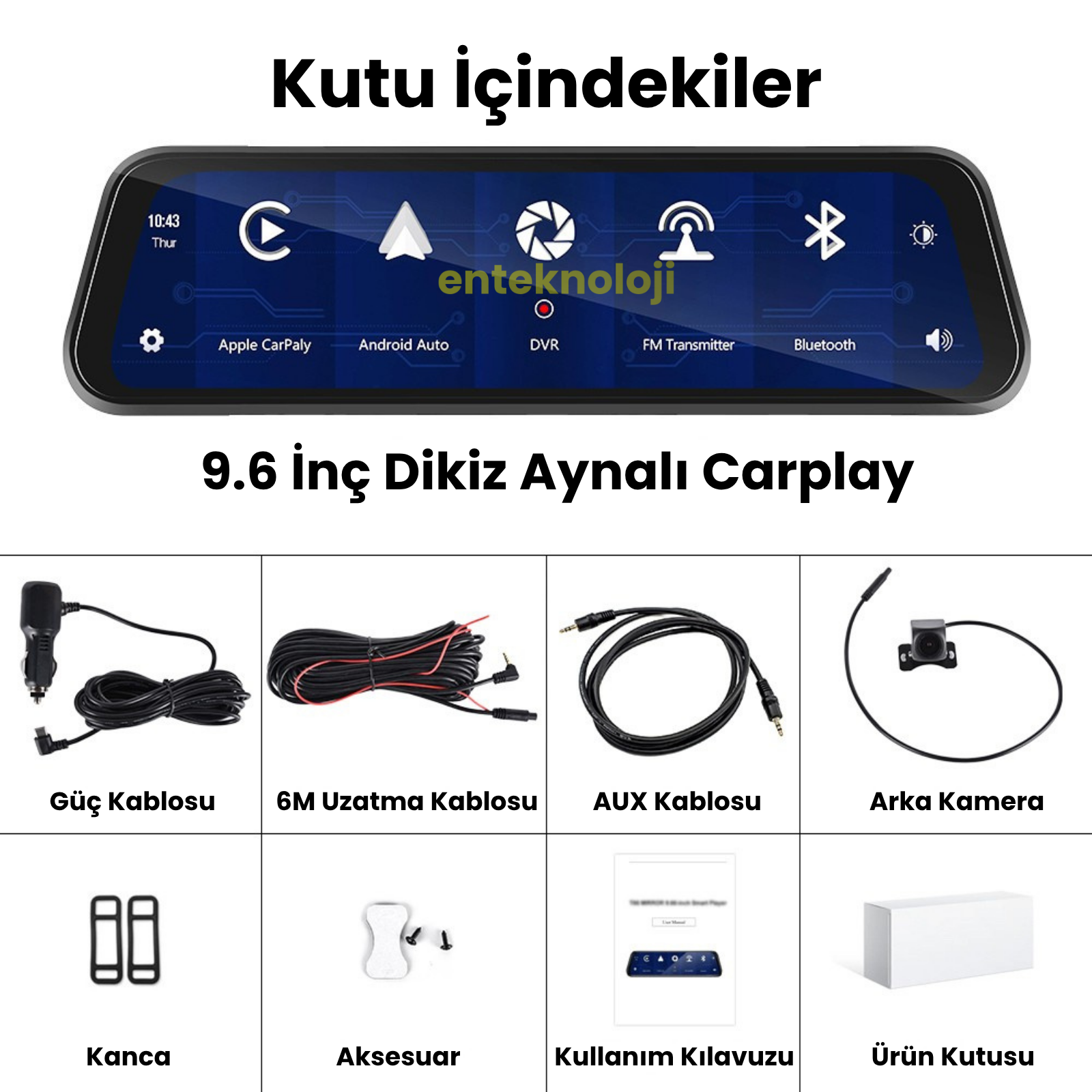 X4 Dikiz Aynalı Araç İçi Carplay