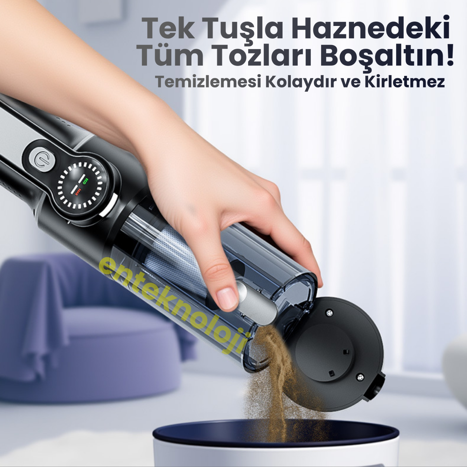 Harvox Araç İçi Süpürgesi ST-126 Plus (Gri - Siyah)