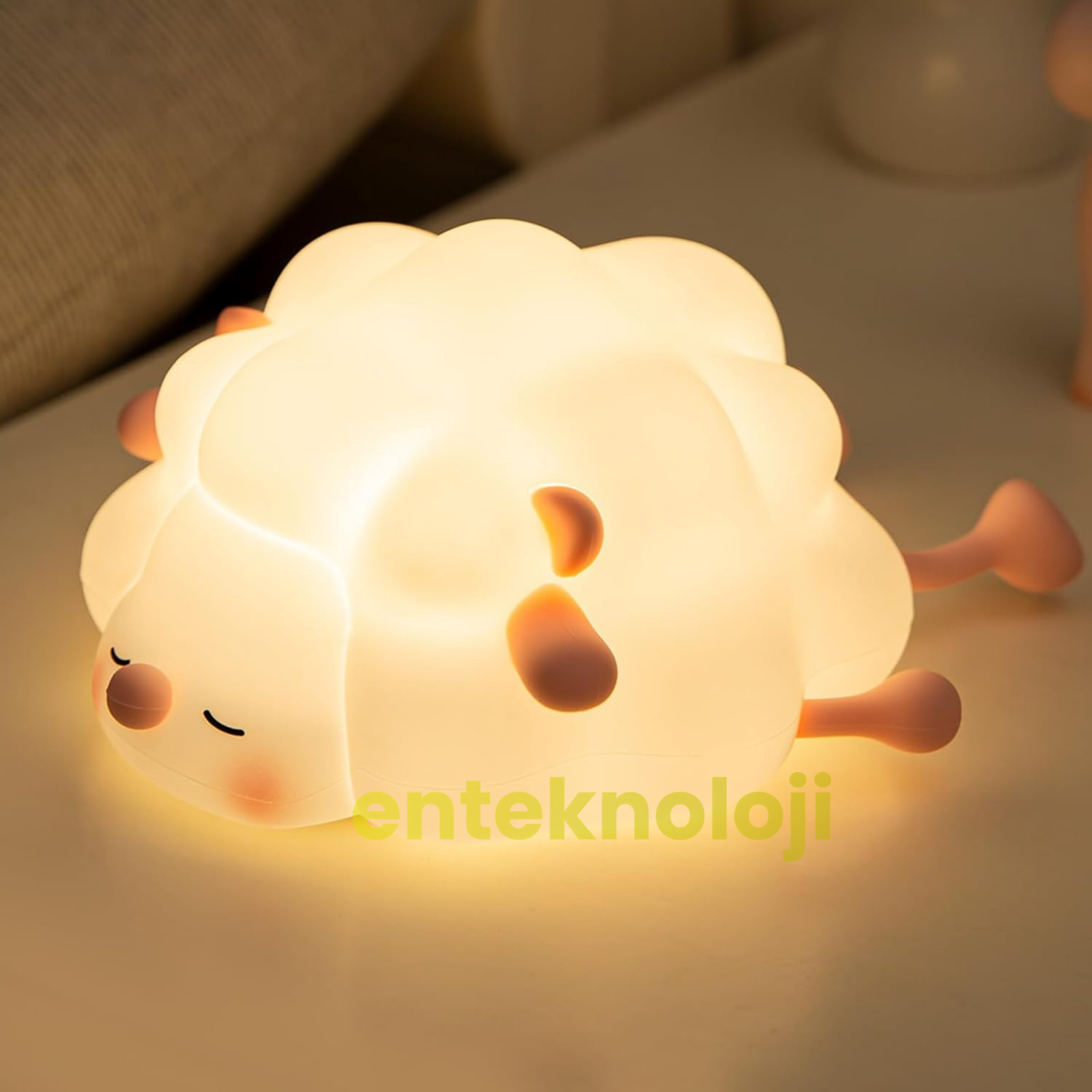 Koyun Figürlü Gece Lambası