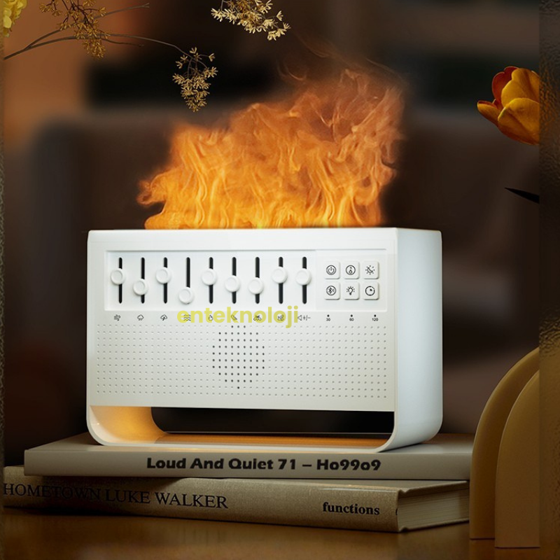 Bluetooth Hoparlörlü Doğa Sesli Hava Nemlendirici