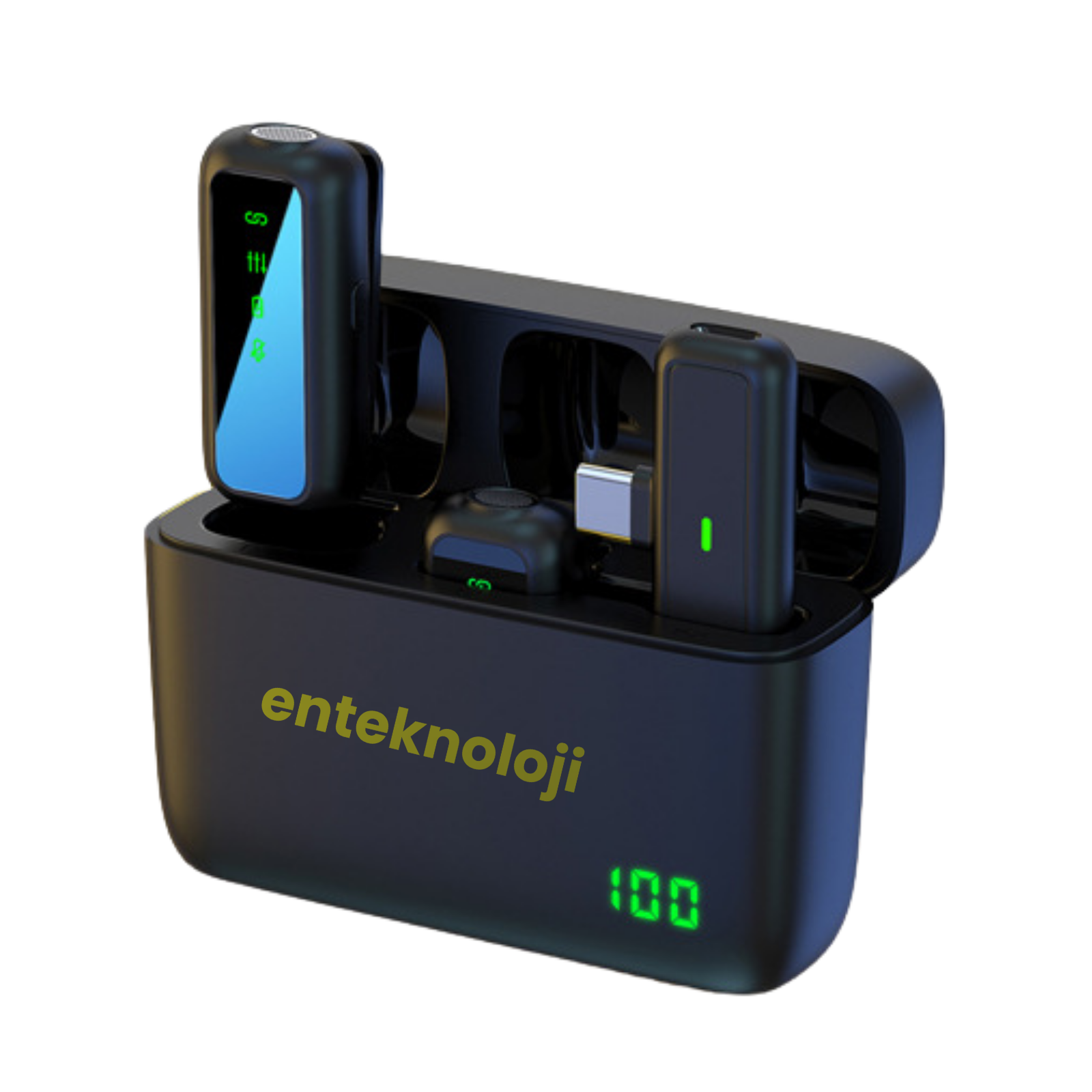 Kablosuz Yaka Mikrofonu Wireless Şarj Kutulu SX-6