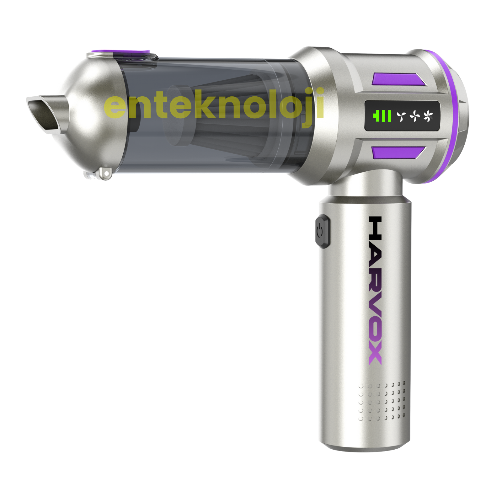 Harvox Araç İçi Süpürgesi HXVC-003 (Gri - Mor)