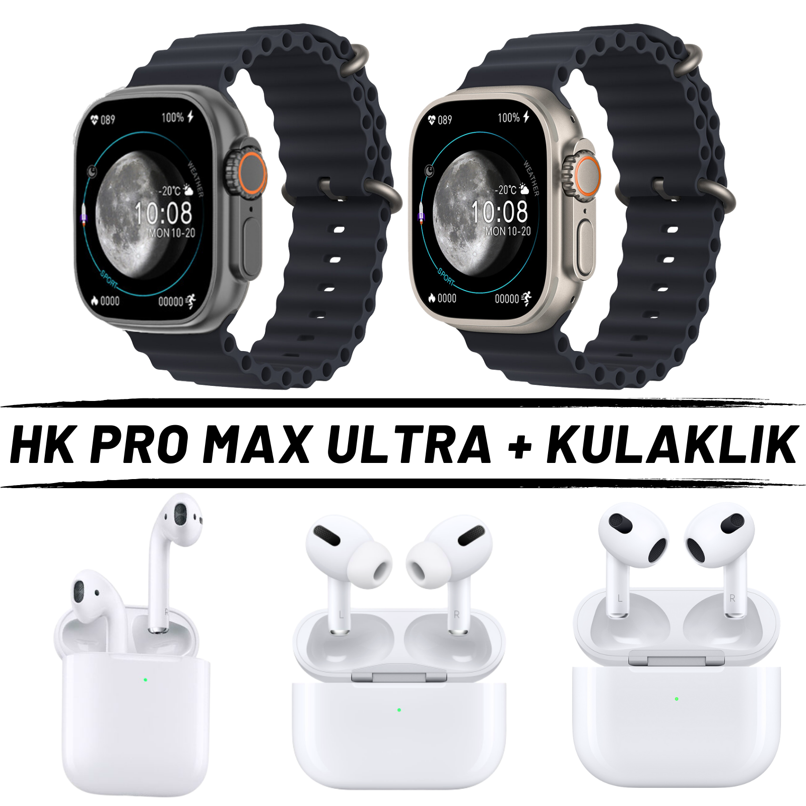Watch Ultra HK Pro Max + Kulaklık