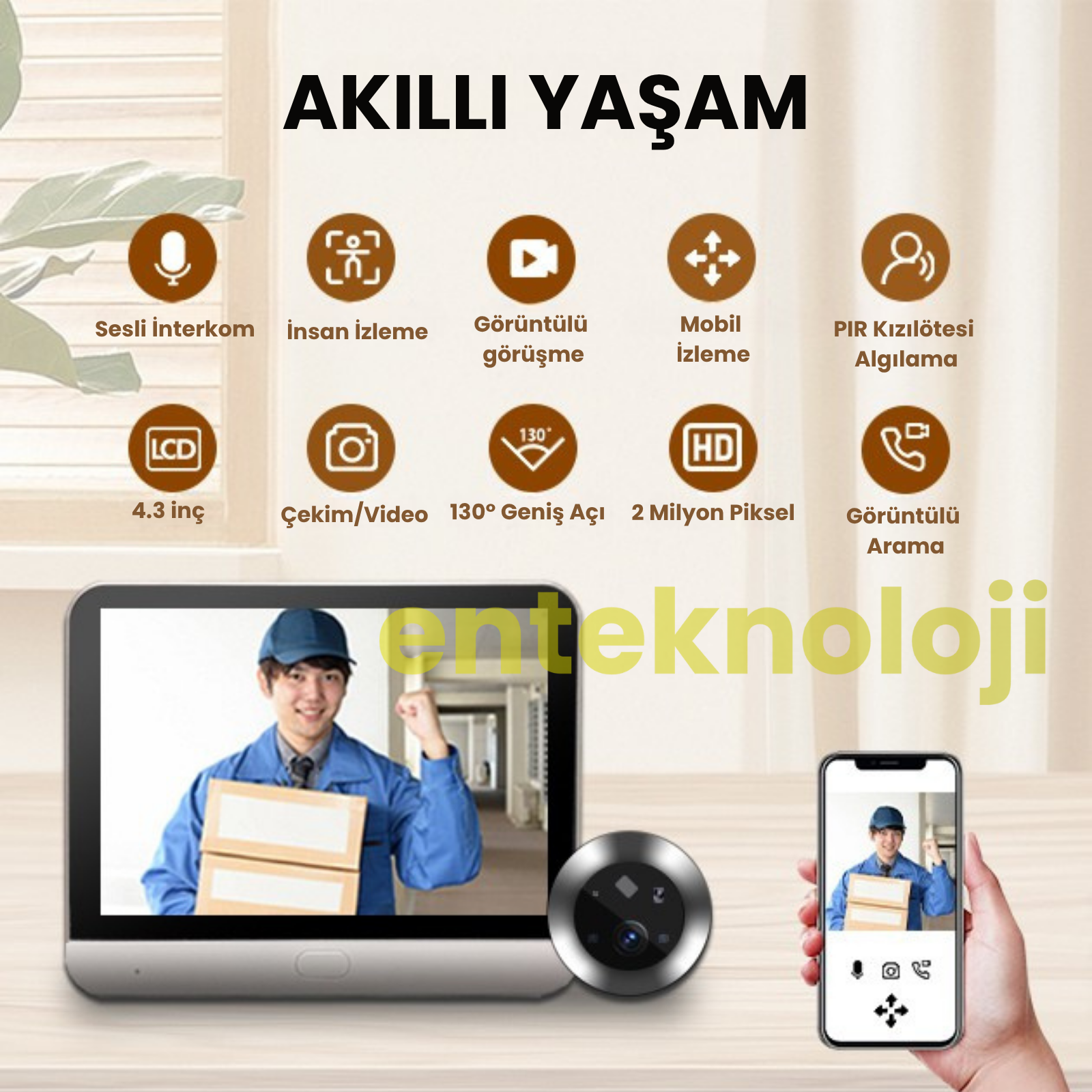 WIFI Kameralı Kapı Zili