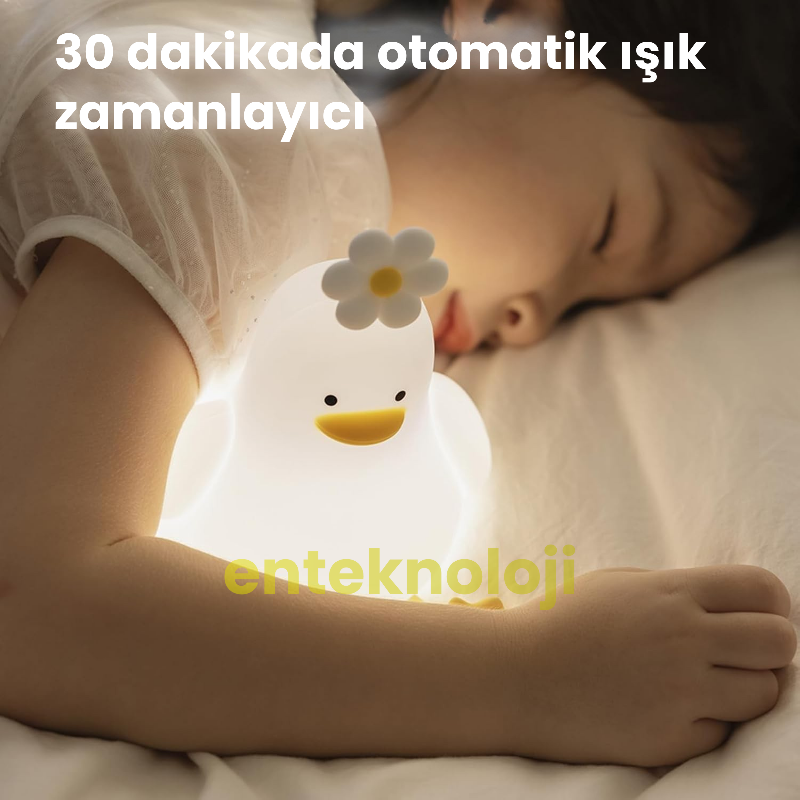 Ördek Figürlü Gece Lambası