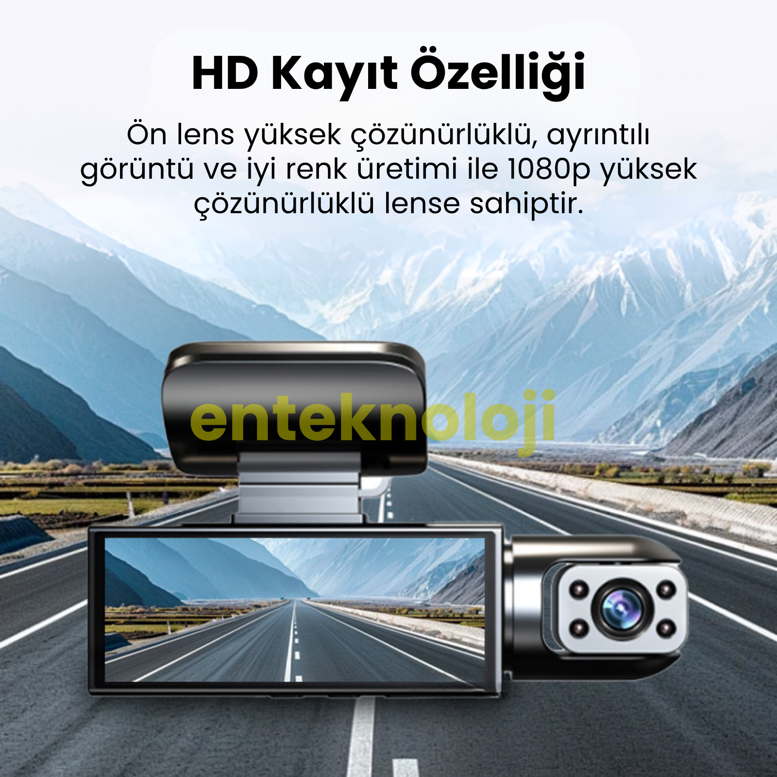 Araç İçi Hd Kamera 2 Kameralı M8-D8