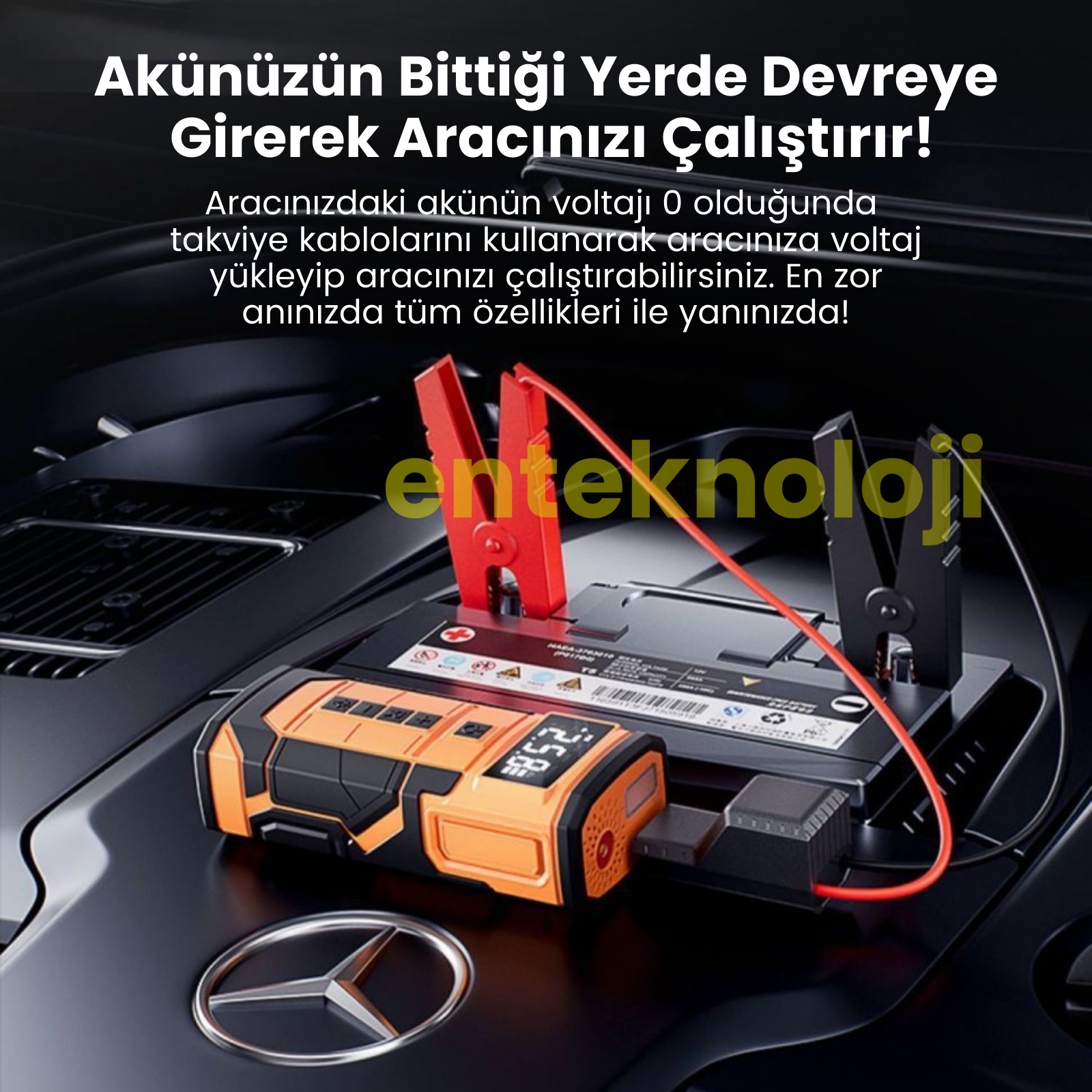 Harvox Akü Takviyeli Hava Kompresörü HXAC-003