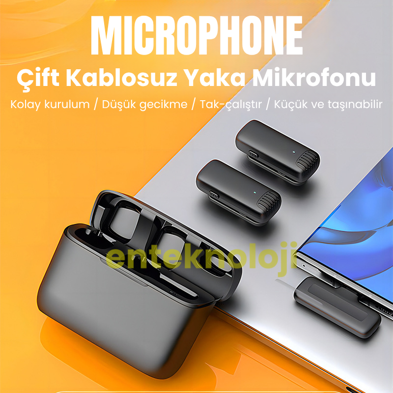 J13 Kablosuz Yaka Mikrofonu