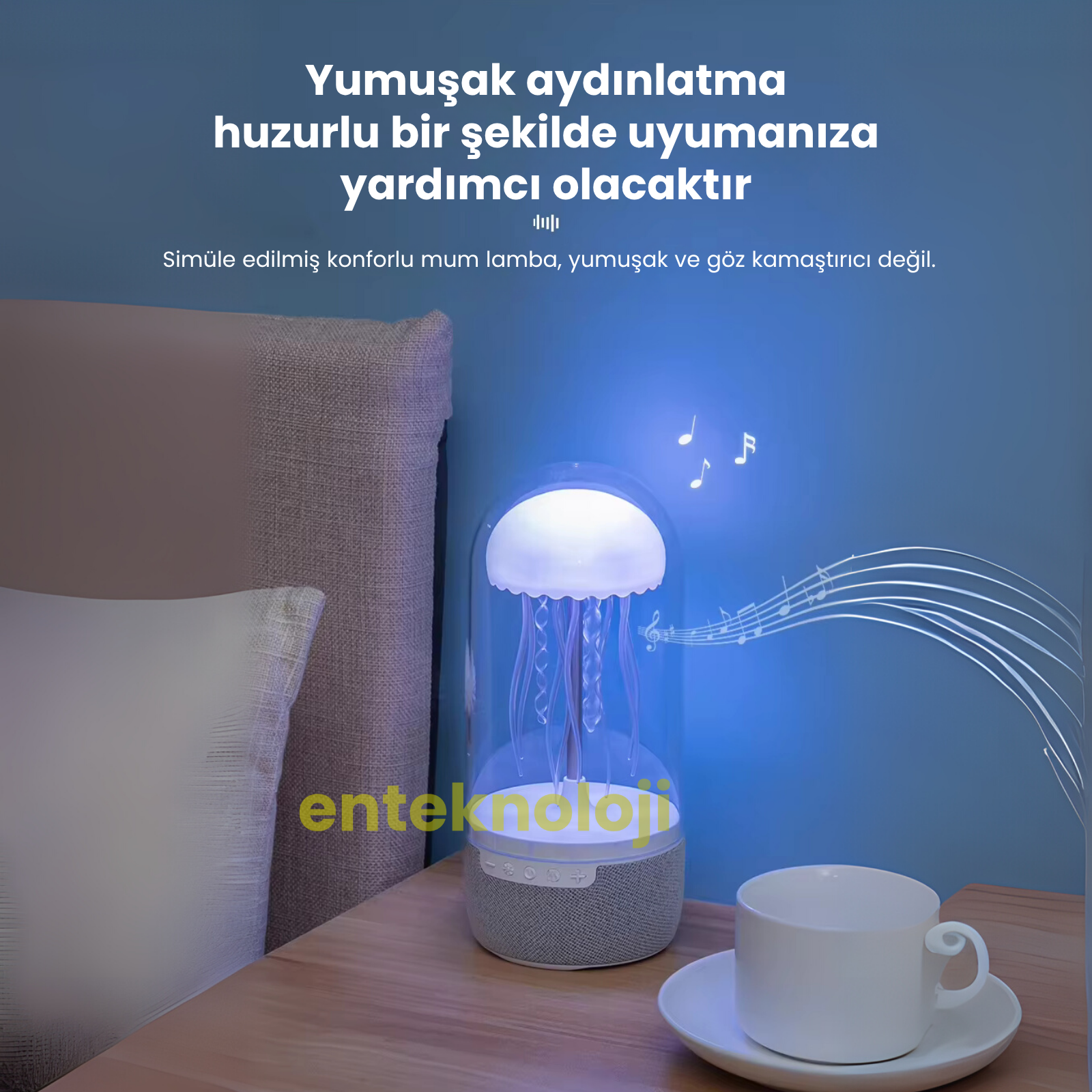 Denizanası Figürlü RGB Hoparlör