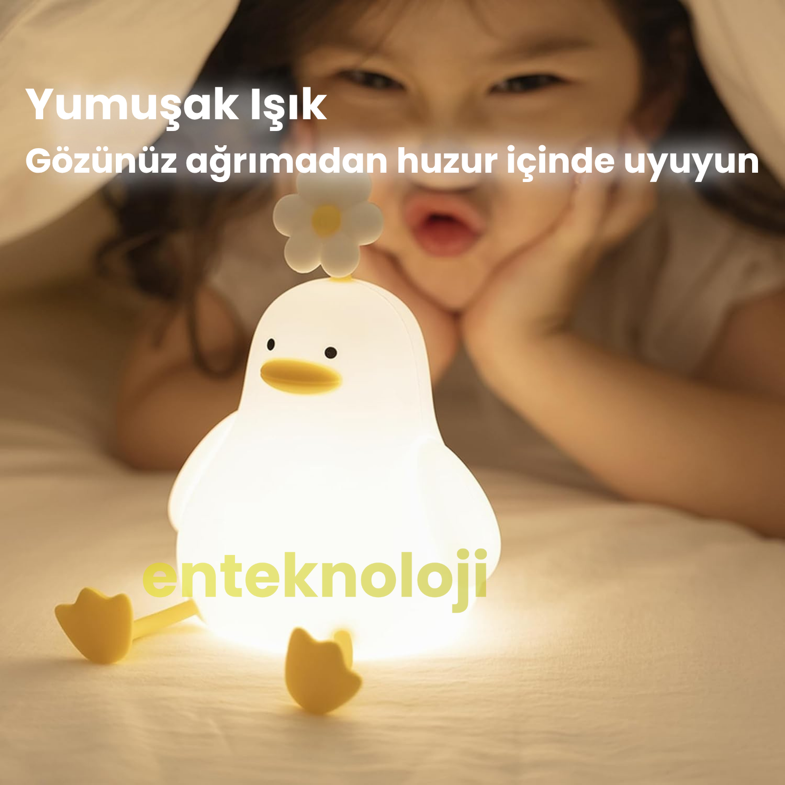 Ördek Figürlü Gece Lambası