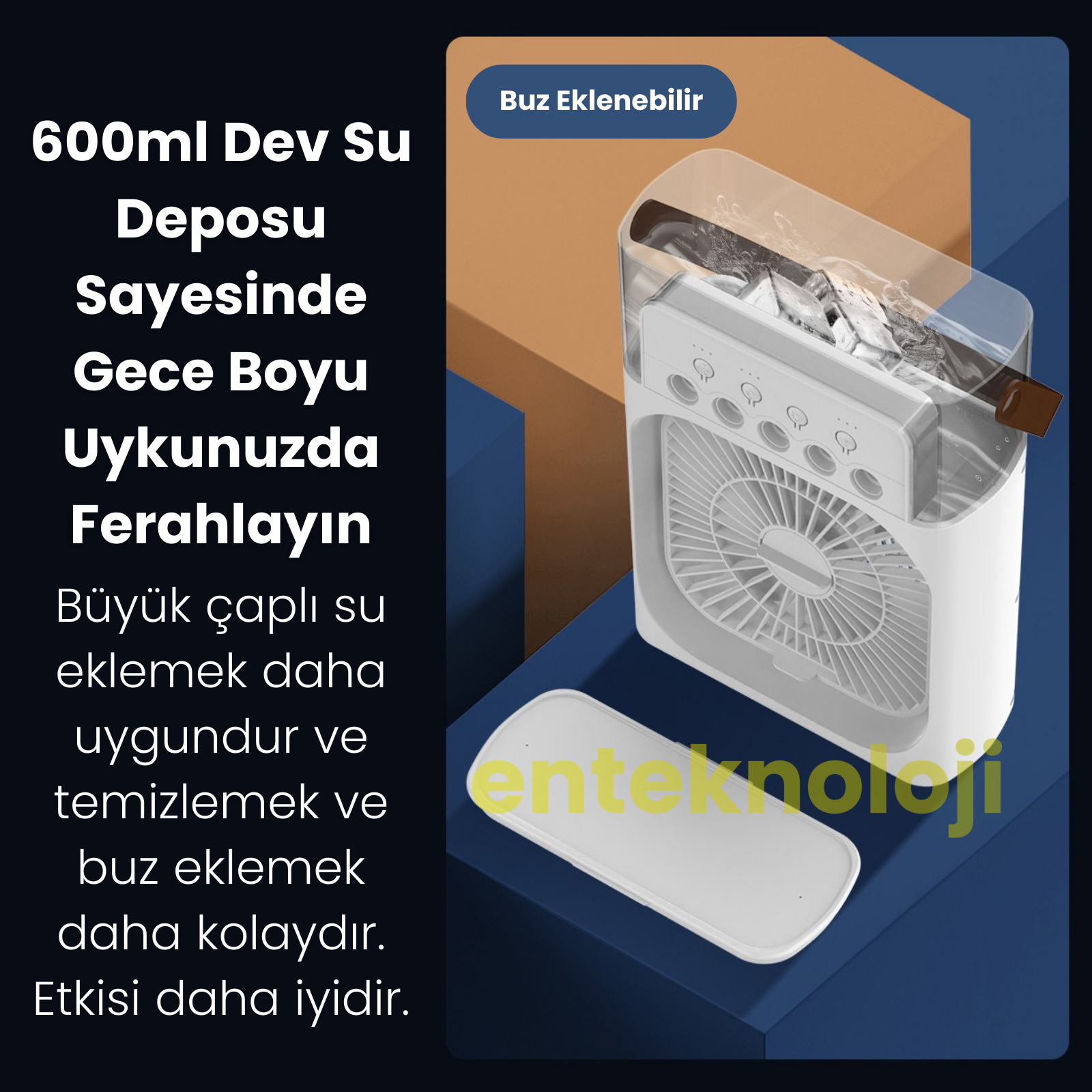 Buhar Üflemeli Masaüstü Fan