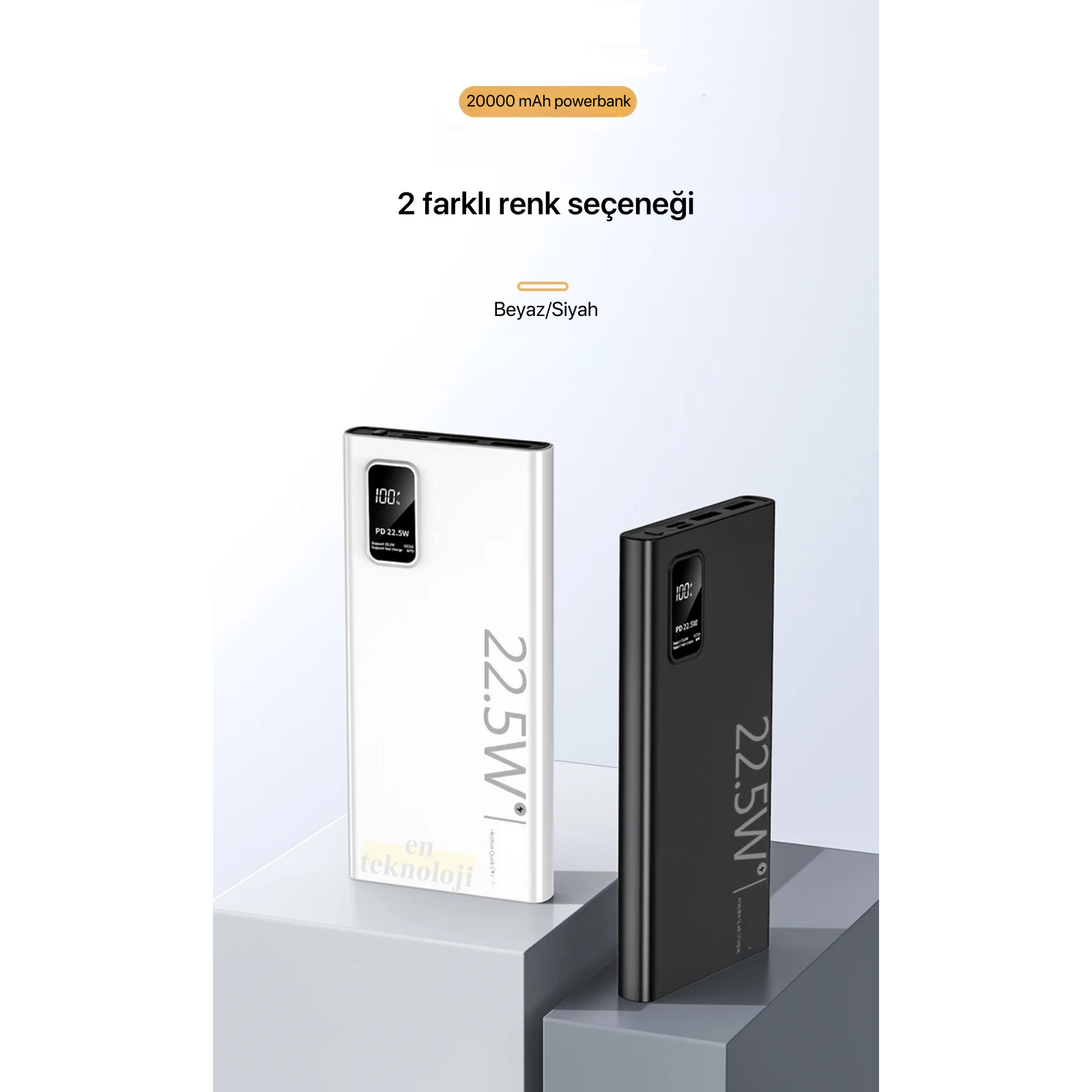 20000 mAh Powerbank (Hızlı Şarj)