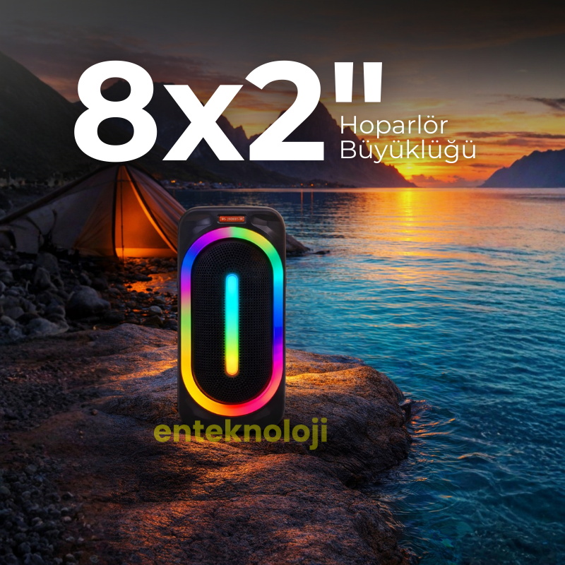 RGB Renkli Hoparlör HX-SP-M8202
