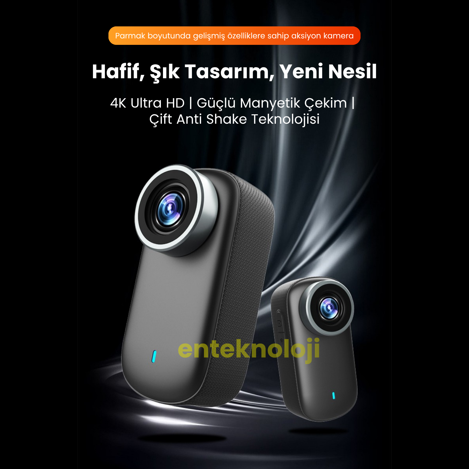 Ekranlı 4K Aksiyon Kamerası