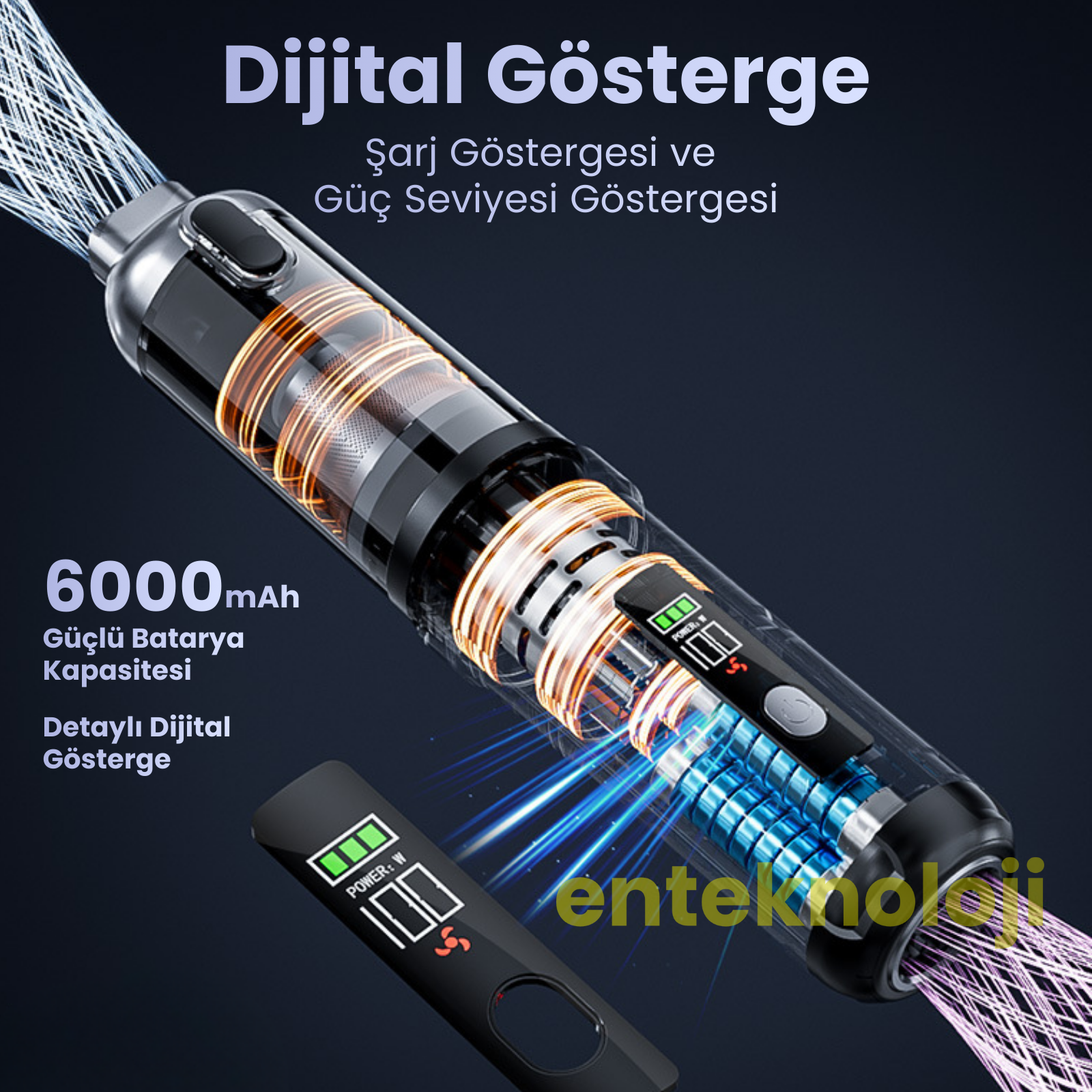 Harvox Araç İçi Süpürgesi ST6699A+ ( Gri - Siyah)