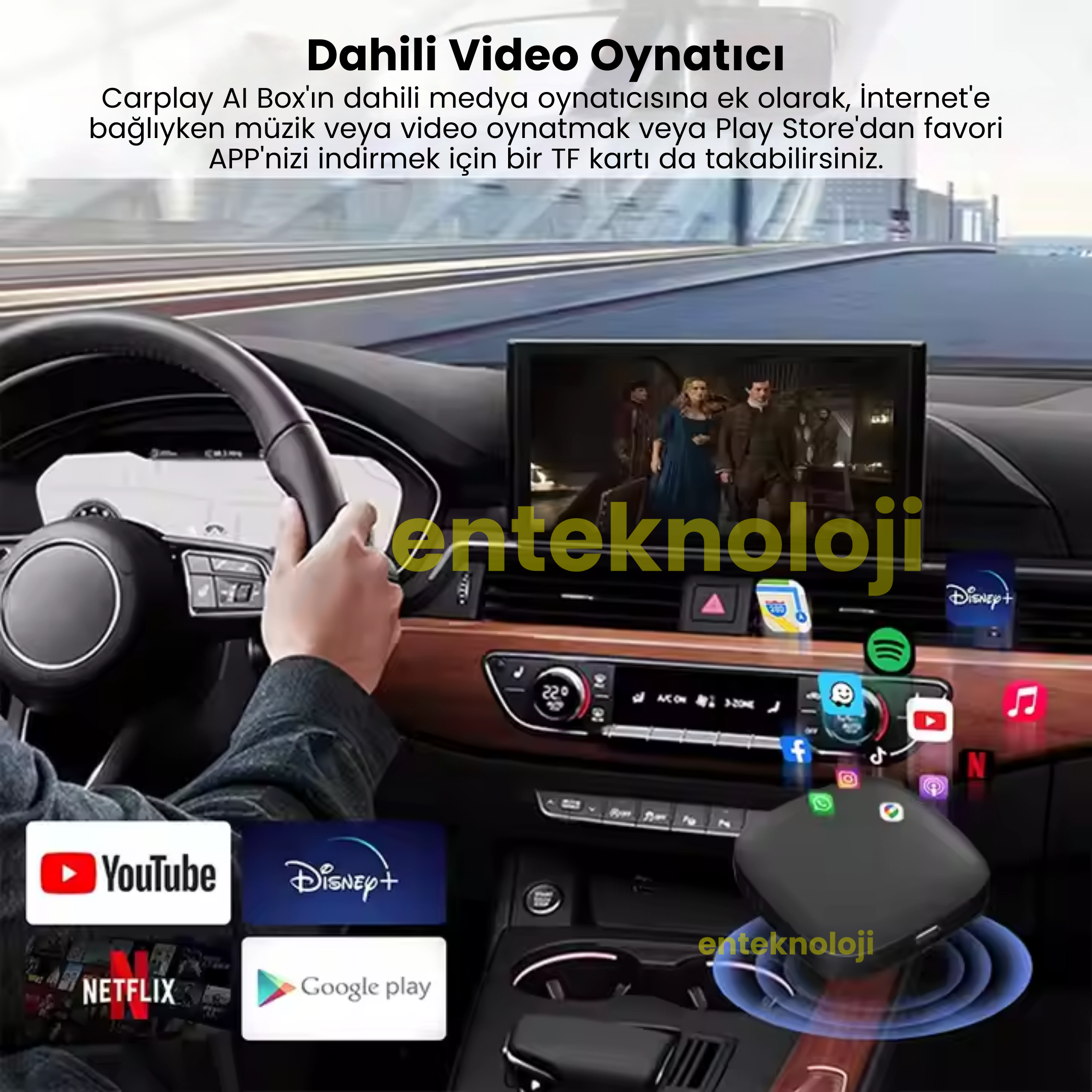 TAA01 Araç İçi Carplay (Video Oynatma)