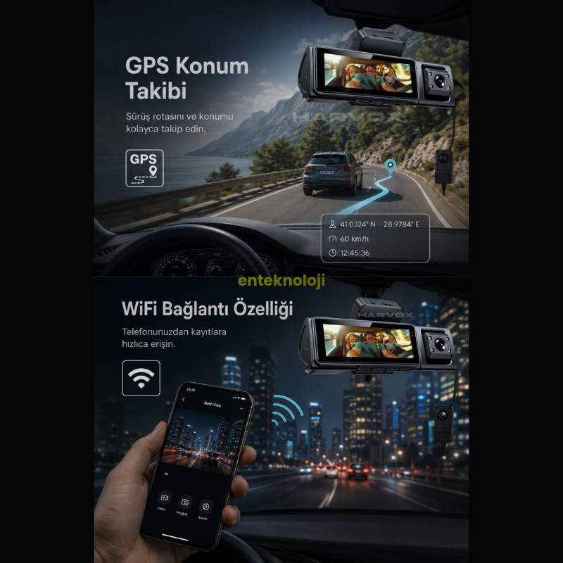 Harvox 4K Max Araç İçi Kamera
