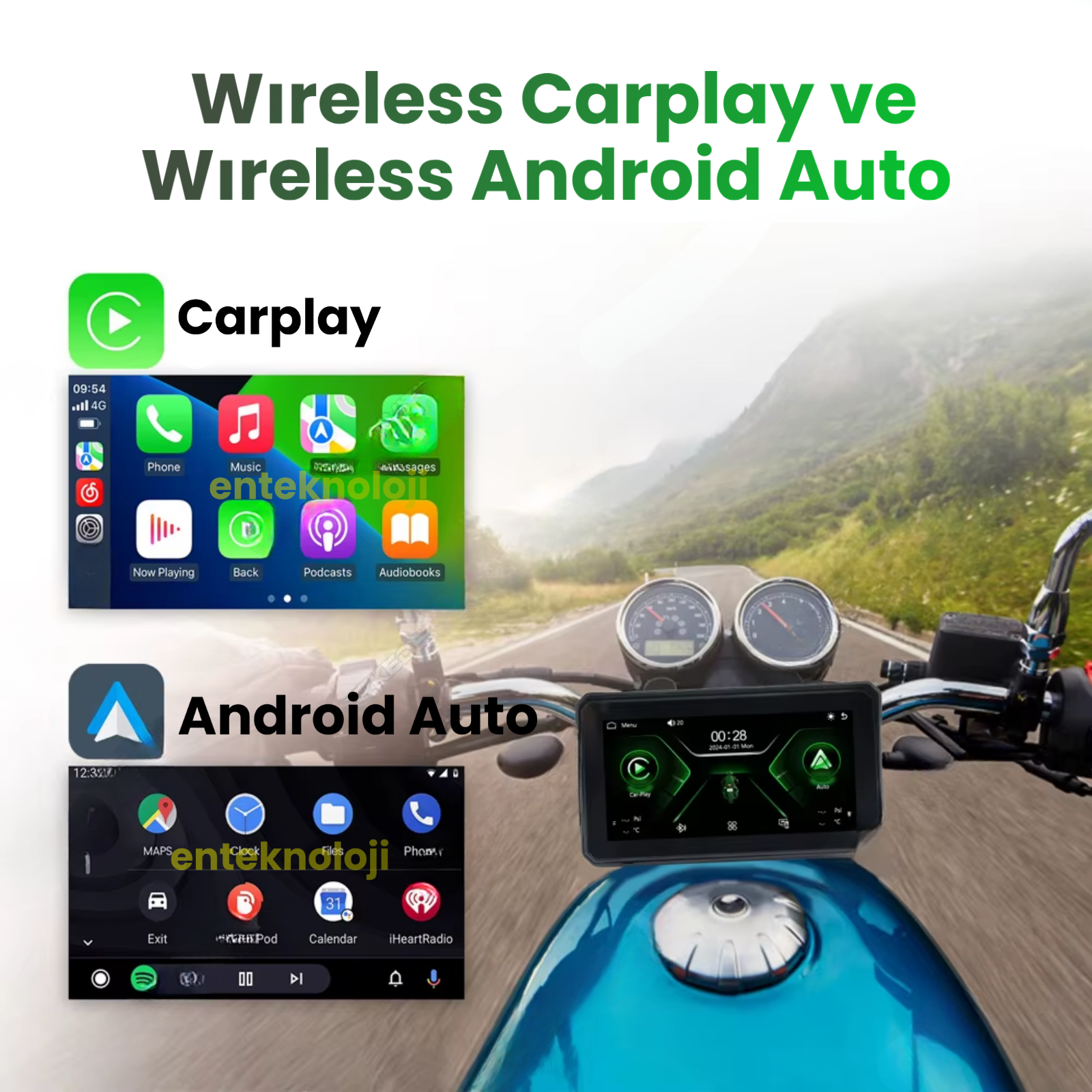 Motosiklet Carplay (6inç Ekran)