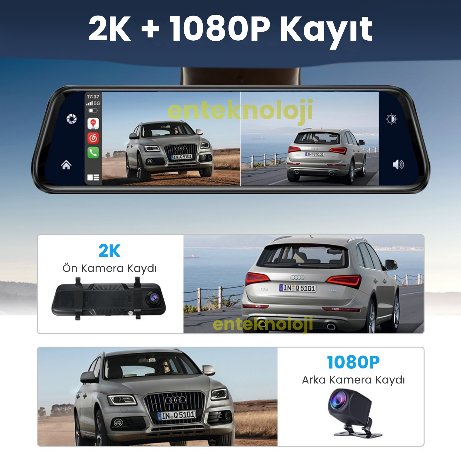 X4 Dikiz Aynalı Araç İçi Carplay