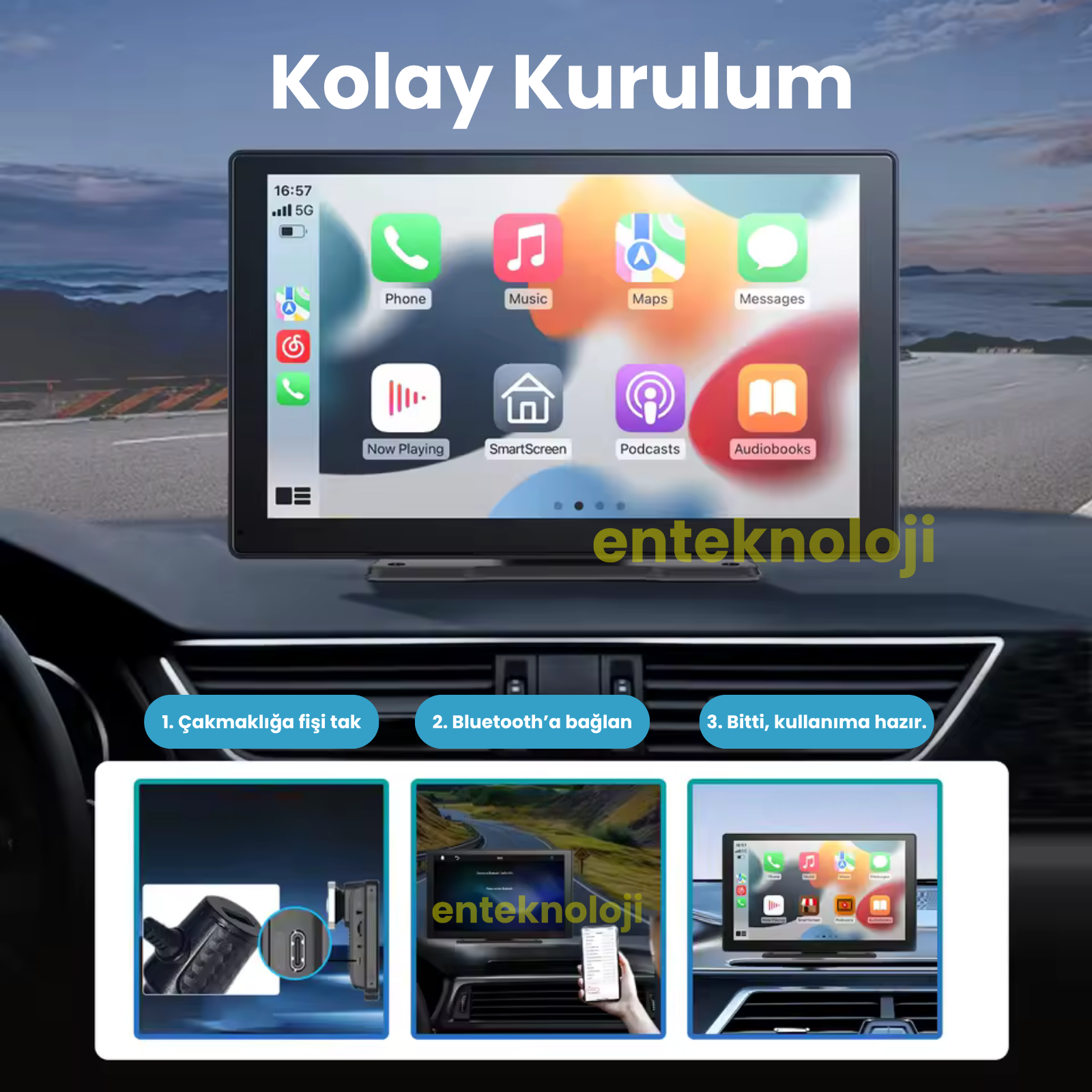 X2 Ekranlı Araç İçi Carplay
