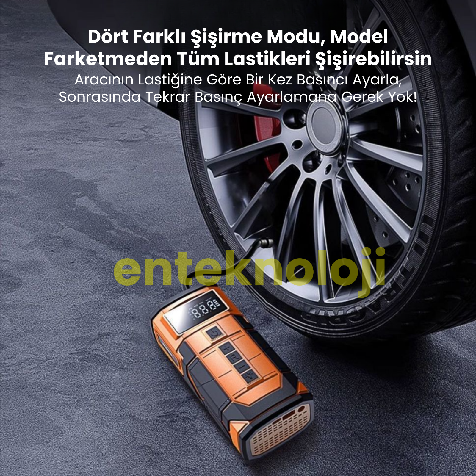 Harvox Akü Takviyeli Hava Kompresörü HXAC-003