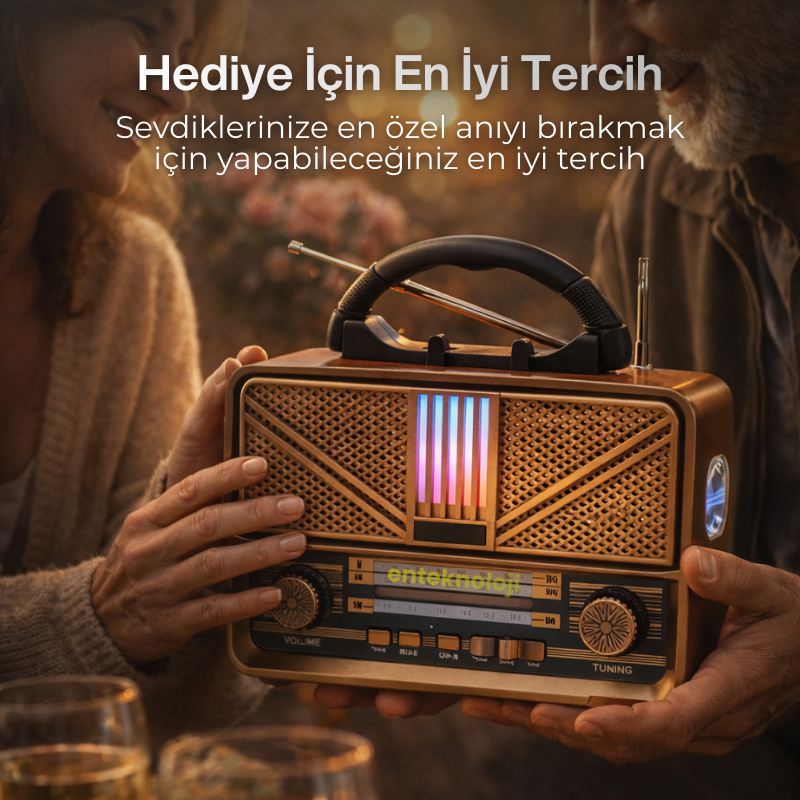 Nostaljik Bluetooth Hoparlör HX-SP-NR02