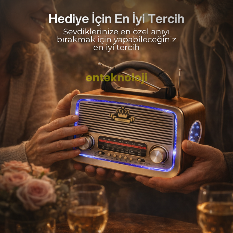 Nostaljik Bluetooth Hoparlör HX-SP-NR01