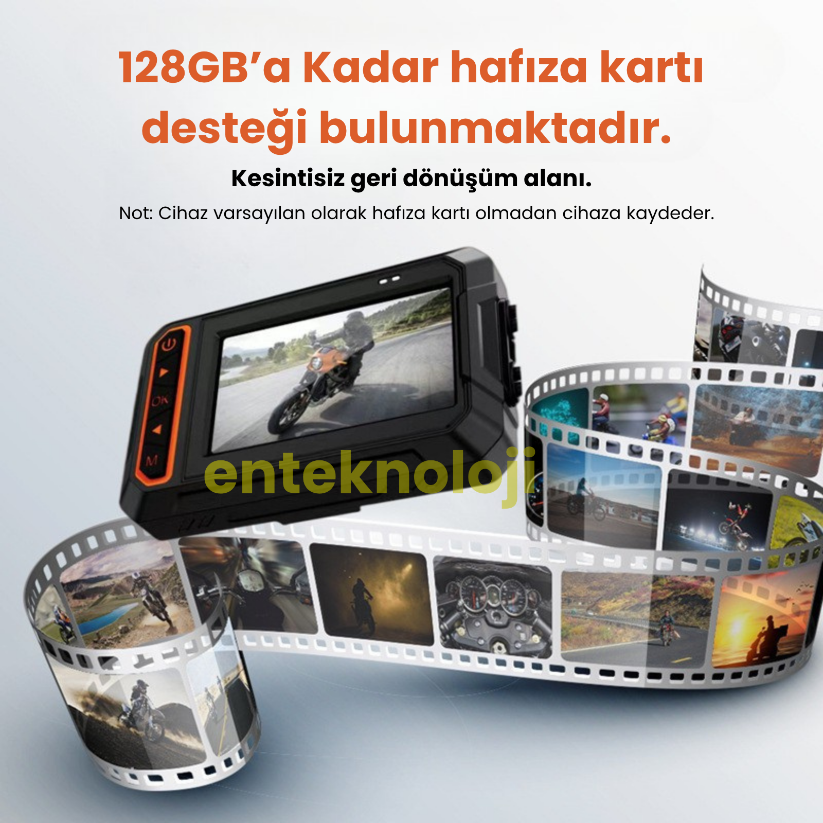 Gps & Monitörlü Motorsiklet Kamerası