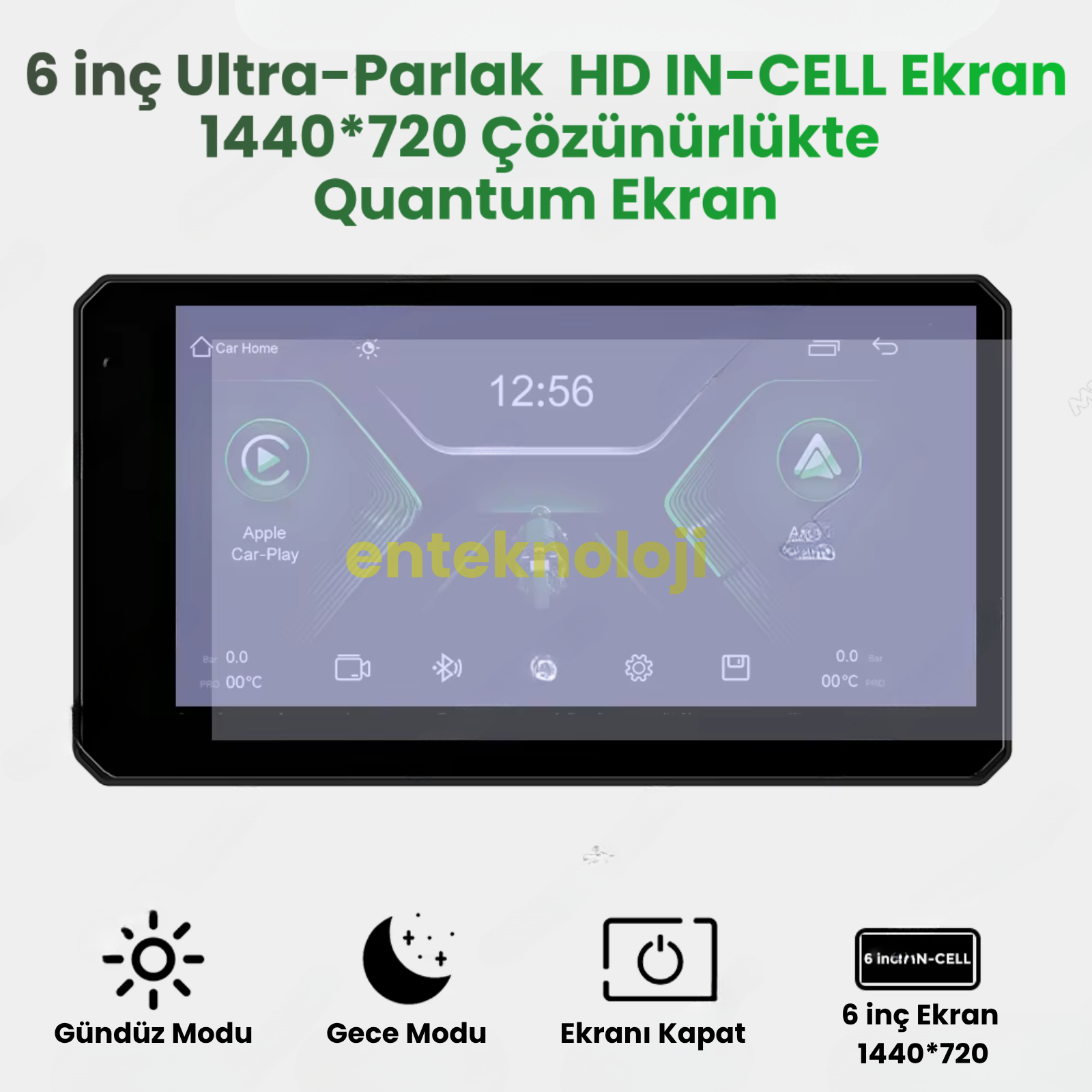 Motosiklet Carplay (6inç Ekran)