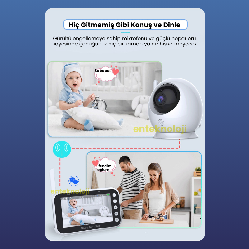 LCD Ekranlı Bebek Kamerası BC-002