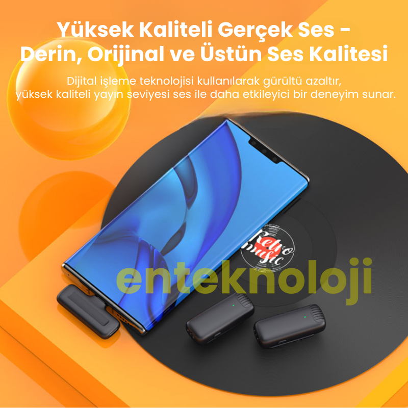 J13 Kablosuz Yaka Mikrofonu