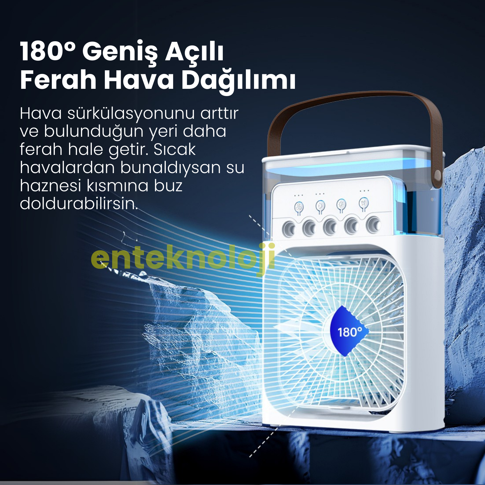 Buhar Üflemeli Masaüstü Fan