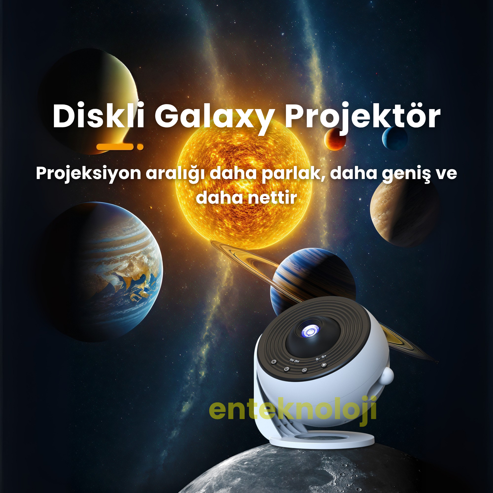 Diskli Galaksi Projektör