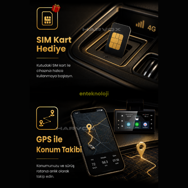 Harvox 2K Pro Araç İçi Kamera