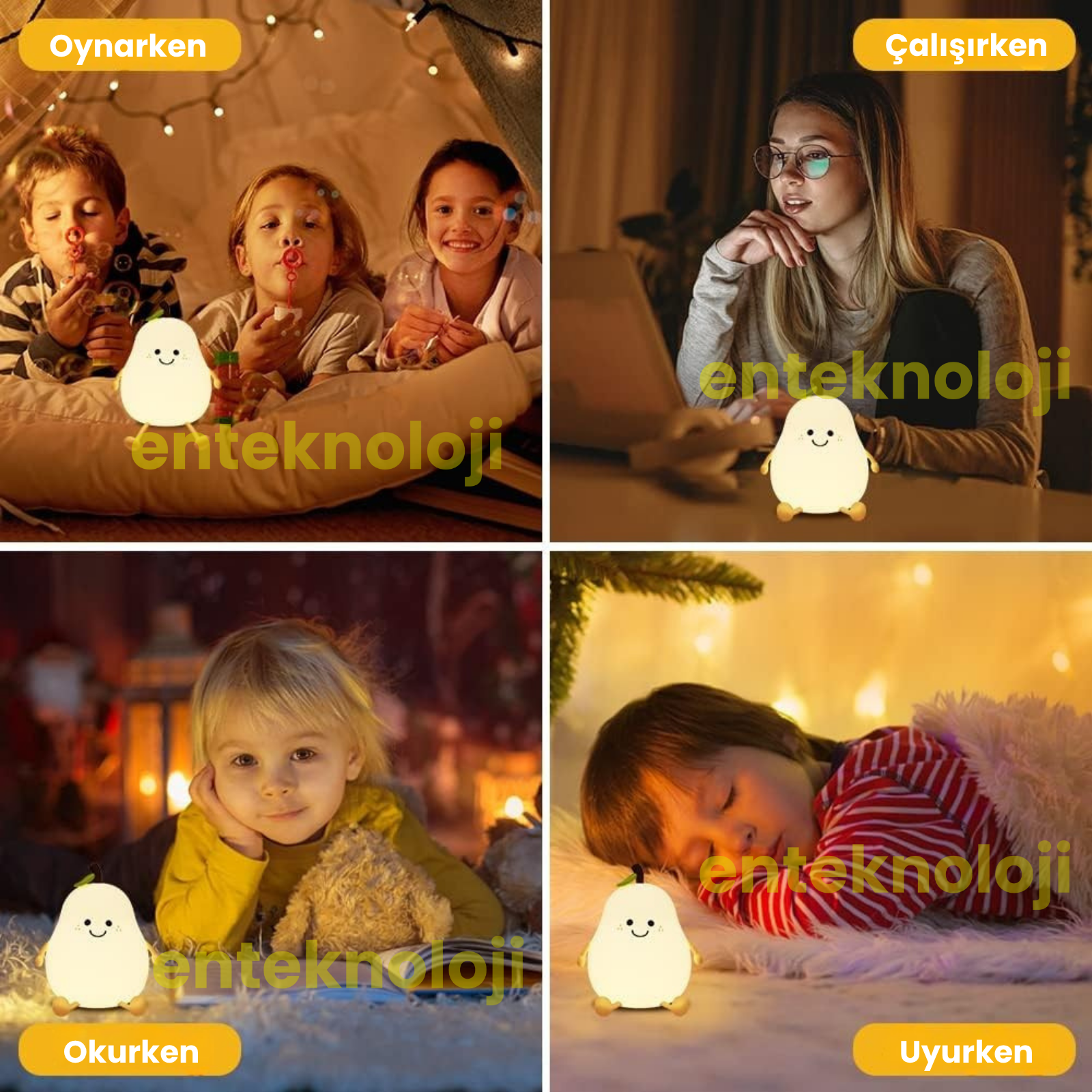 Armut Figürlü Gece Lambası