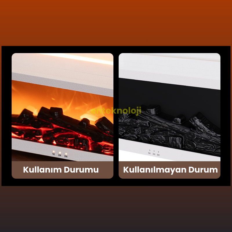 Şömine Efektli Hava Nemlendirici
