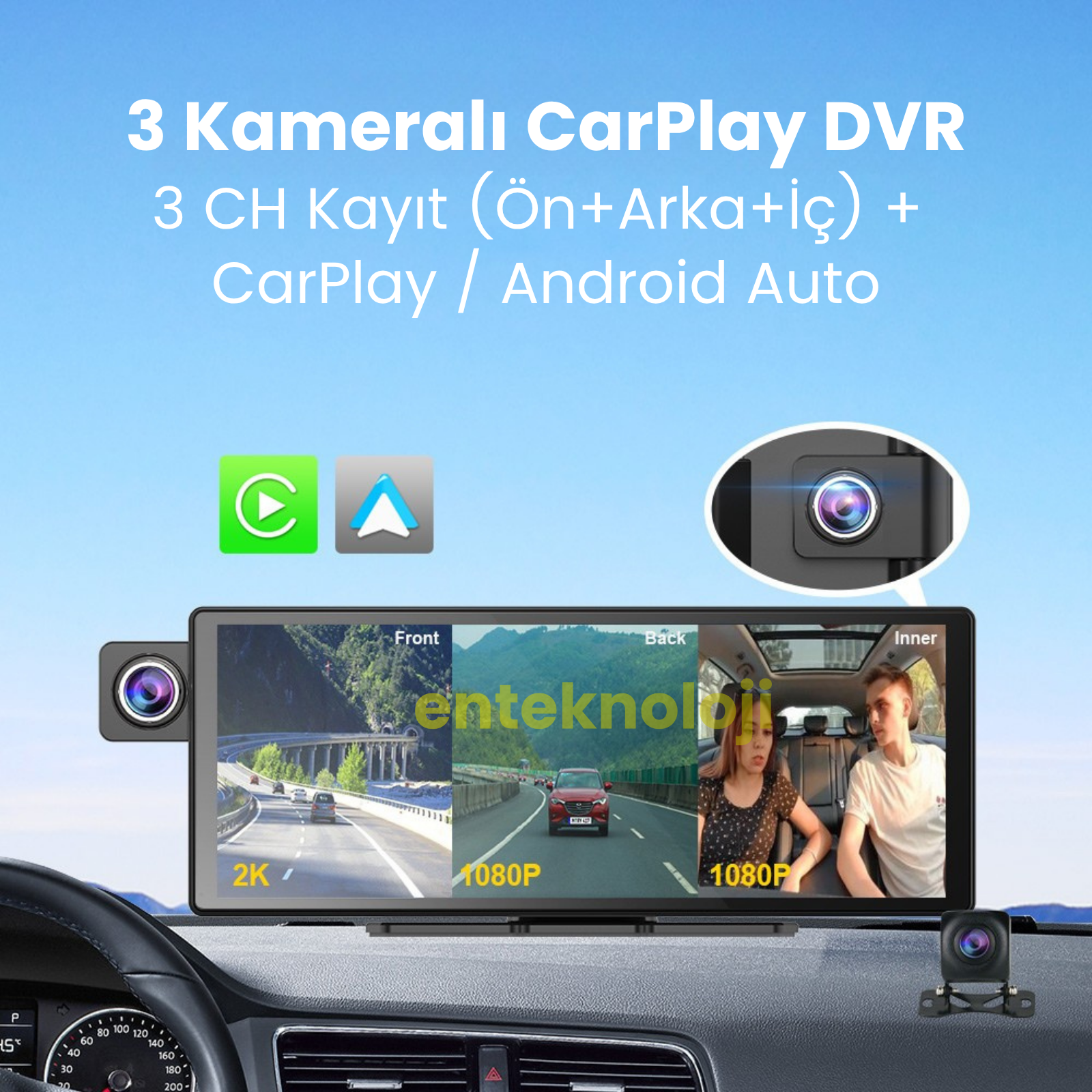 X3 Ekranlı Araç İçi Carplay