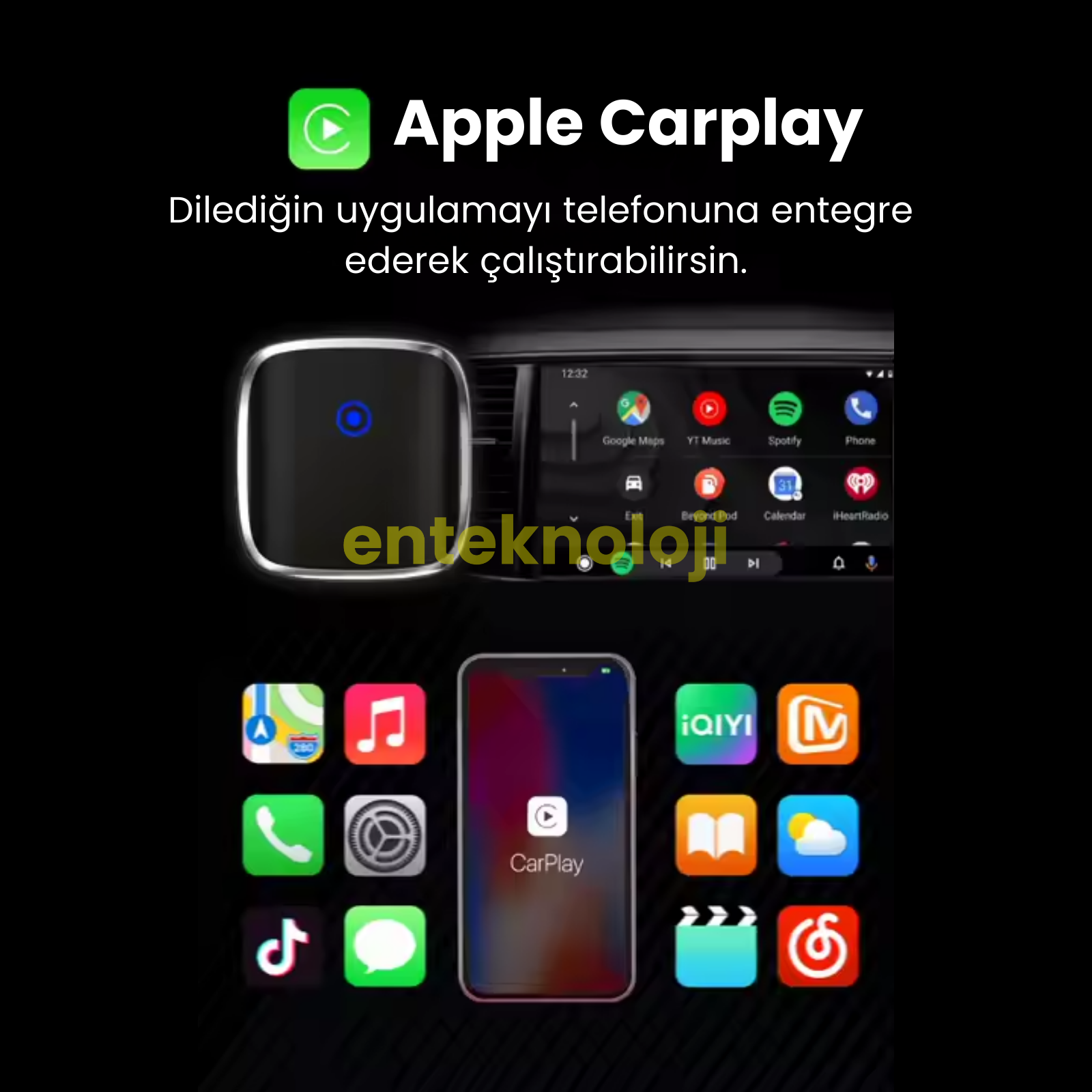 TAB05 Araç İçi Carplay Dönüştürücü