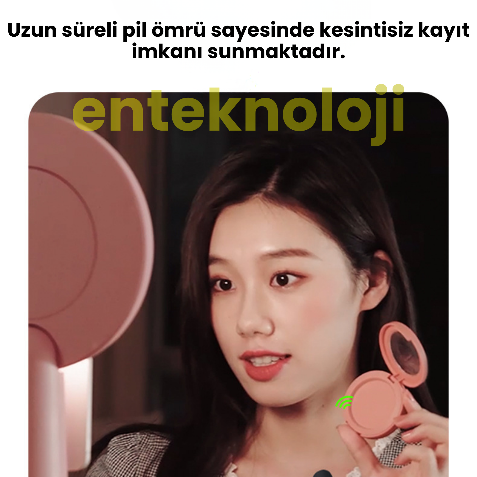 Kablosuz Yaka Mikrofonu Wireless Şarj Kutulu K9