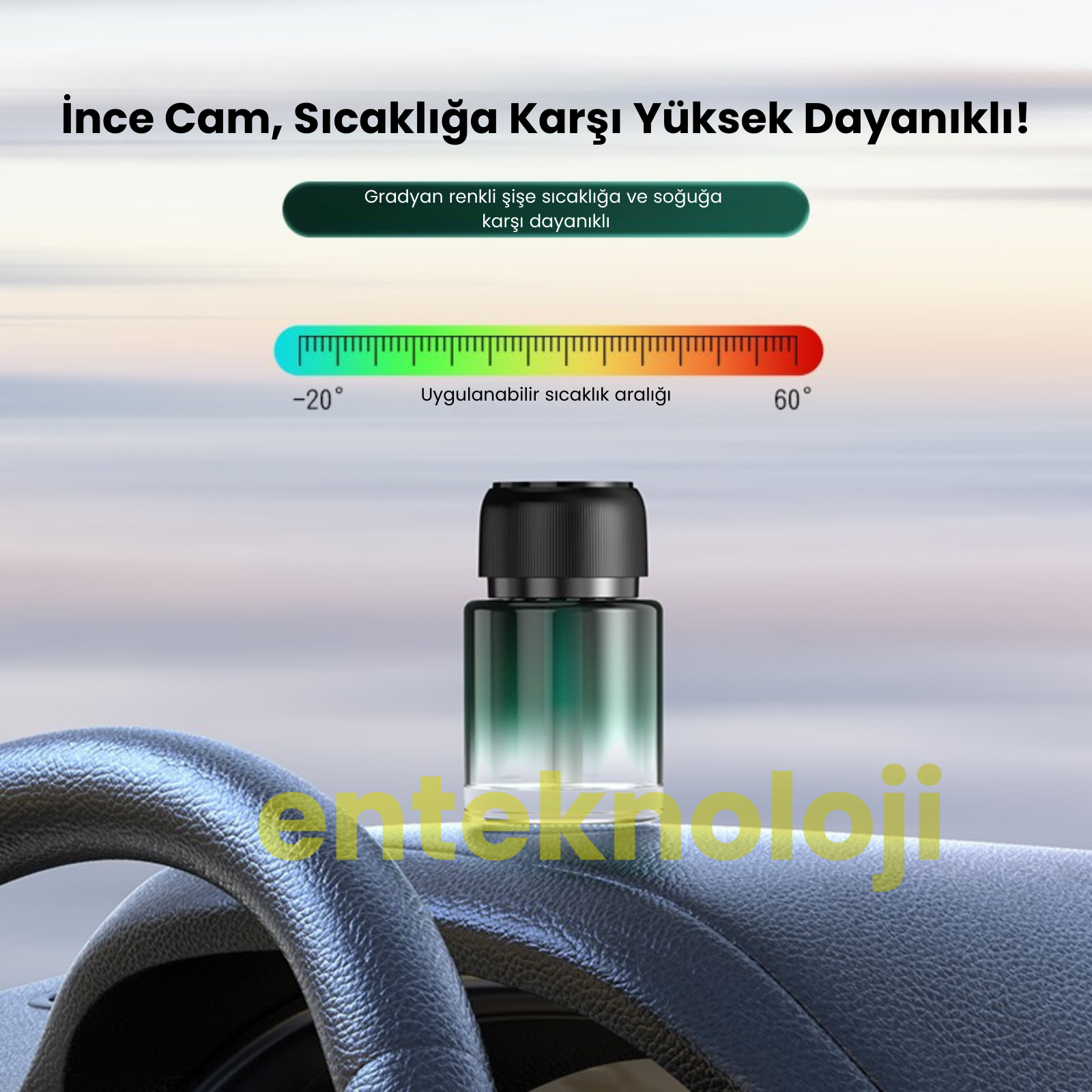 Işık Efektli Araç Kokusu