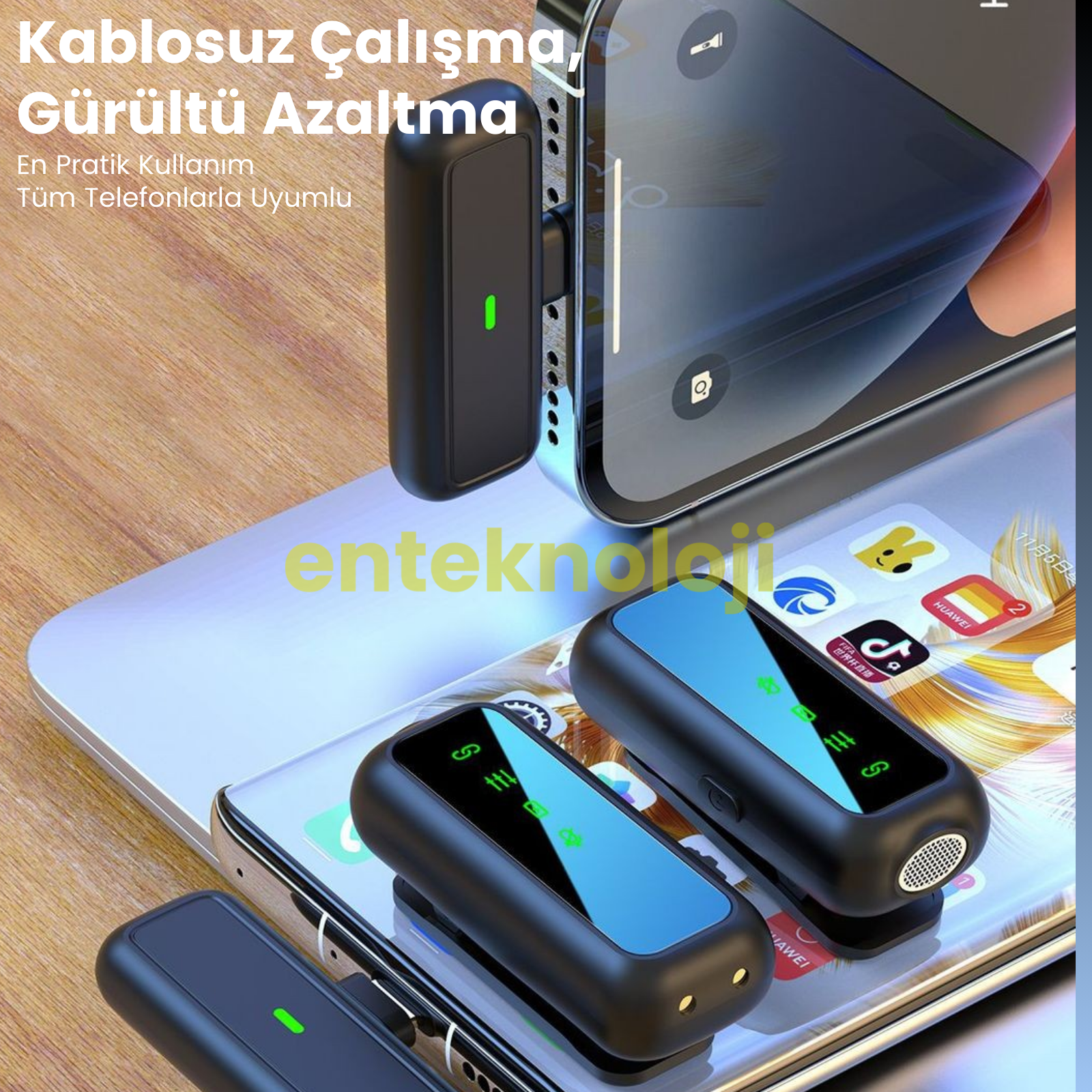 Kablosuz Yaka Mikrofonu Wireless Şarj Kutulu SX-6