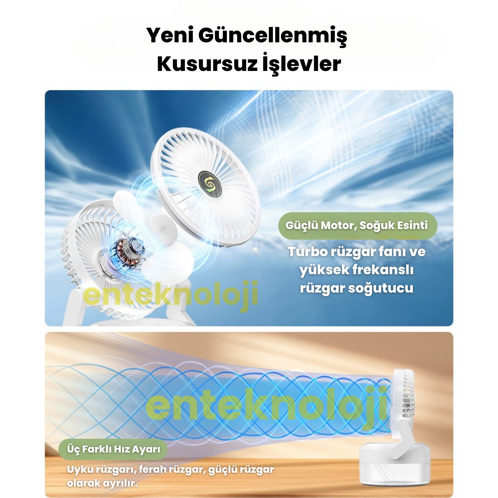 Buhar Üflemeli Mega Fan (Ortam Işıklı)