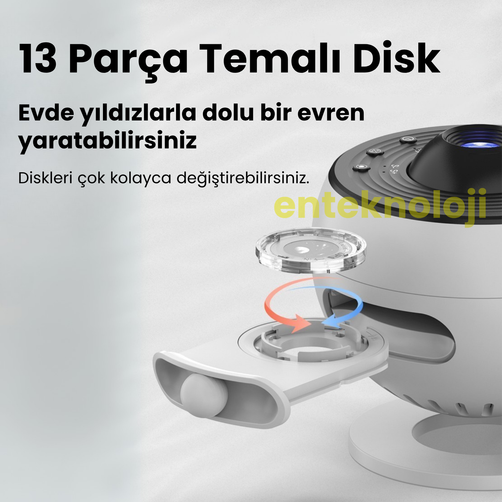 Diskli Galaksi Projektör
