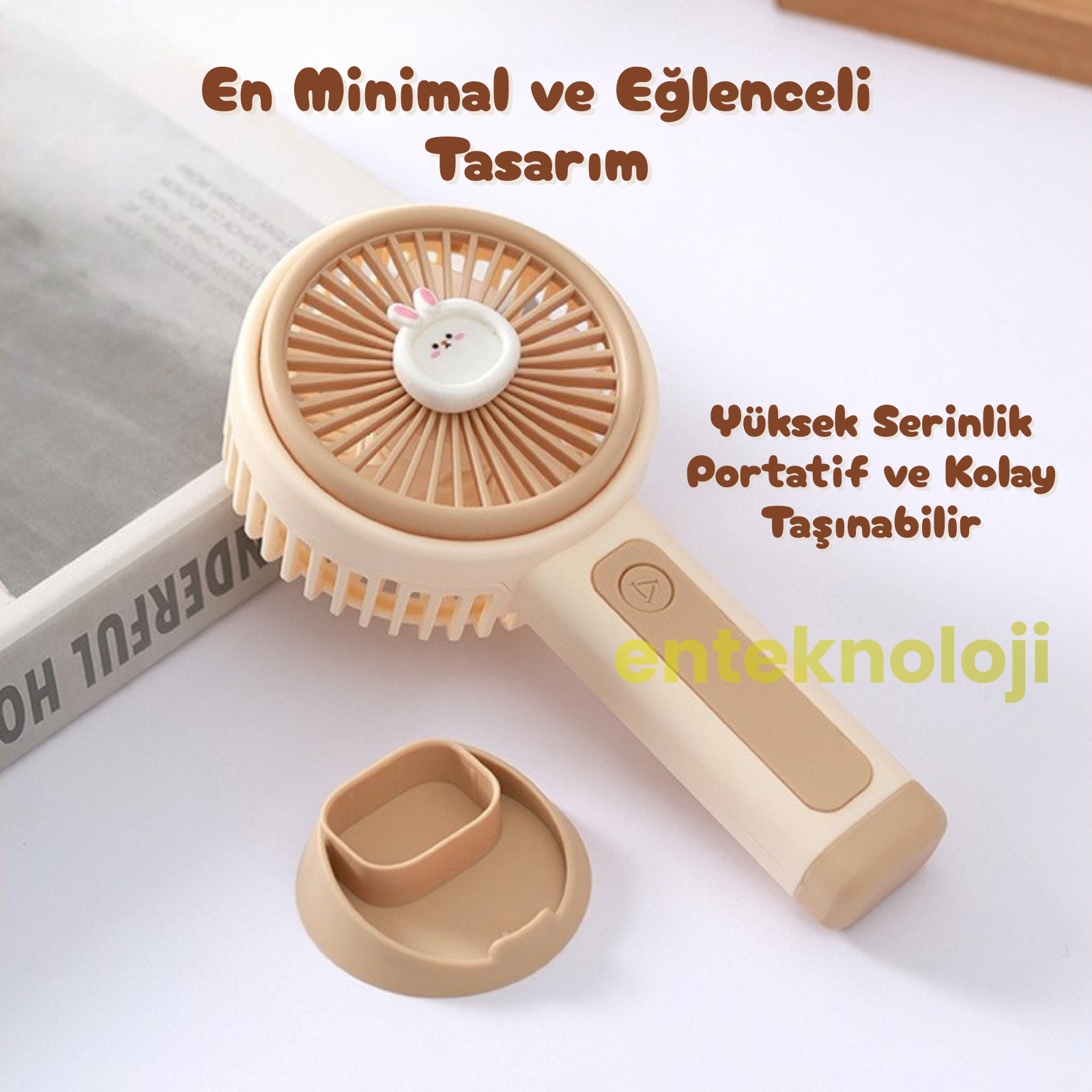 Hayvan Emojili Mini El Fanı