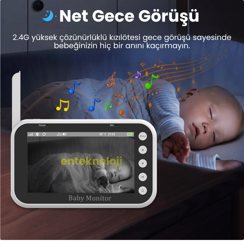 LCD Ekranlı Bebek Kamerası BC-002