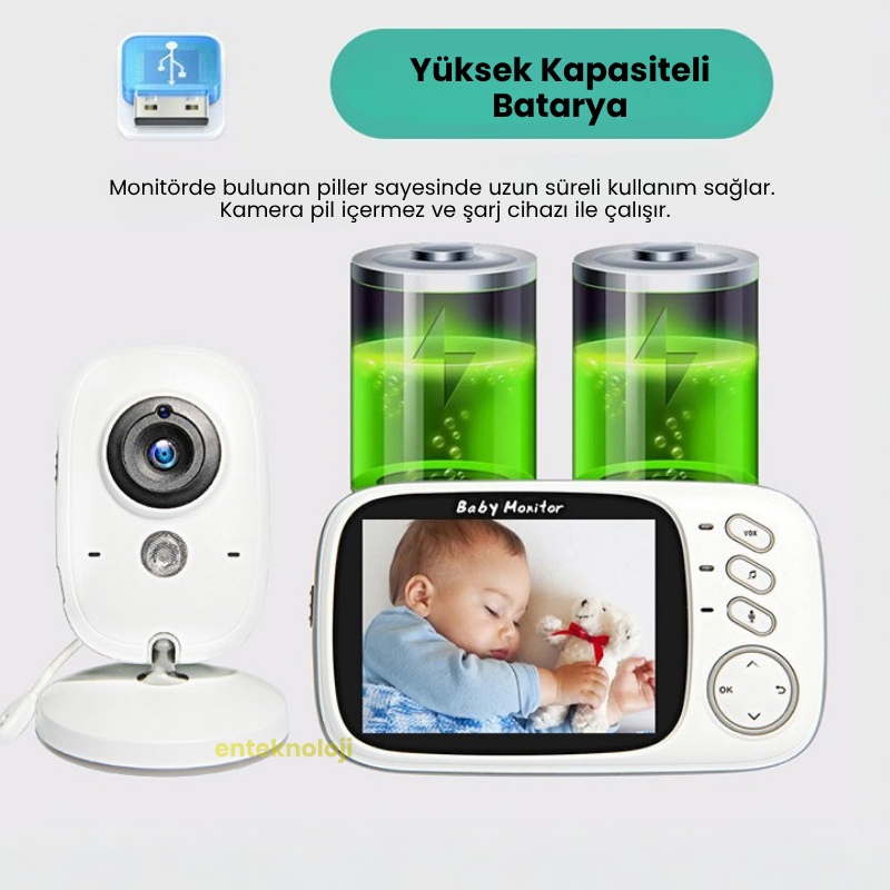 LCD Ekranlı Bebek Kamerası BC-001